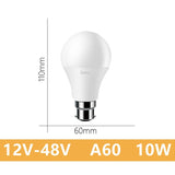 LED low-voltage bulb AC/DC12V 24V 36V 48V E27 B22 10W Bombilla For Solar Led Light Bulbs 12 Volts Low Voltages Lamp Lighting