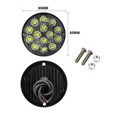 3 Inch Round LED Tail Light & Emergency Marker - 12V 24V Flash Warning Strobe Lamp
