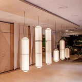 Japanese Design Akari Noguchi Style Horizontal Pendant Lamp Wabi-sabi Chandelier for Living Room Bedroom Vintage Lighting