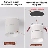 Modern LED Sunset Lamp Adjustable Angle Ceiling Lights Surface Mounted Washing Spotlight Living Room Hallway Wall Sconce Bedroom