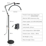 Modern 20W LED Moon Light Led Half Moon Beauty Lamp ring moon Floor Mounted Eyebrow Tattoo Beauty Salon Eyelash Extension Lamp