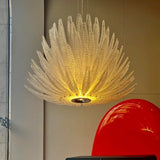 Designer Agave Murano Glass Chandelier Living Room Bedroom New Milan Vintage Gold Flowers Pendant Light with Leaf Vila Lobby