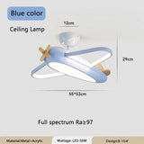 Airplane Lamps Modern Children's Room Chandeliers Simple Creative Baby Nursery Little Boy Girl Bedroom Home Decor Led Chandelier