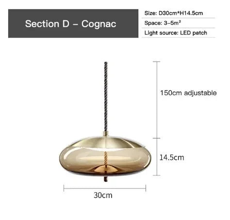 Modern Hemp Rope Glass Pendant Light Luminaire Rope Hanging Lamp Designer Cafe Bar Fixtures Drop Ship Knot Home Decor Chandelier