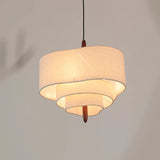 Nordic Minimalist Wabi Sabi Fabric Chandelier Living Dining Room Bedroom Pendant Light Home Indoor Lighting Hanging Lamp Fixture