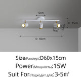 Corridor Led Chandelier With Spotlights Nordic Strip Ceiling Lamp For Living Room Bedroom Balcony Home Decors Lighting Fixtures