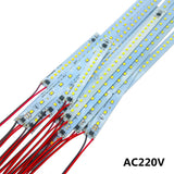 5pcs-20pcs AC220V LED PCB Lights 10CM 20CM 30CM 40CM 50CM 4W-8W Warm/Natural/Cold White SMD2835 High Brightness LED Hard Strip