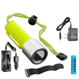 ZK20 Q5 LED Diving Lantern | 18650 Battery Powered Underwater Scuba Torch