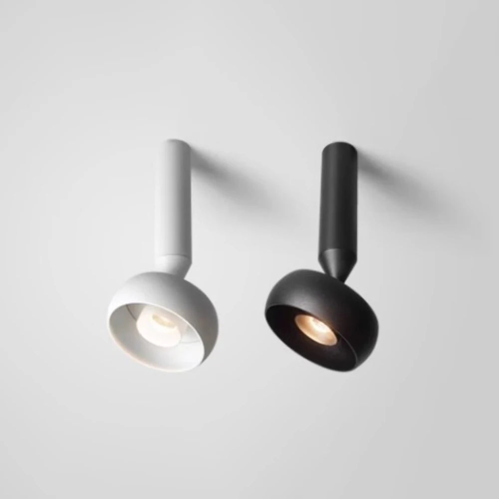 Surface mounted spotlights, living room without main light, circular wall washing, painting, spotlight, foyer, aisle AC: 220-240