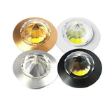4pcs Mini LED Crystal Spotlights - Diamond Shape 3W Cabinet & Jewelry Light