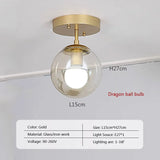 Modern E27 LED Glass Ceiling Lamps Cheap For Restaurant Aisle Corridor Balcony Decoration Luxury Led Ceiling Light