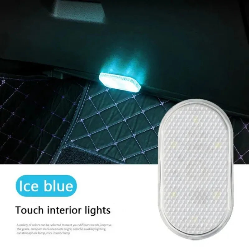 1pcs Car Touch Interior Lights USB Charging Reading Lamp Atmosphere Lights Car Interior Decoration
