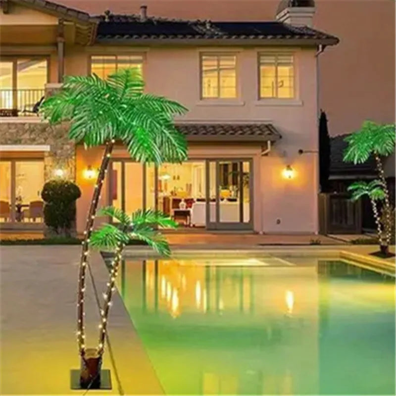 New simulation palm tree lamp outdoor park shopping mall lighting coconut tree lamp terrace courtyard landscape decorative light