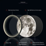 3D Moon Wall Sconce - Dimmable Indoor LED Decor Light for Hallway & Coffee Bar