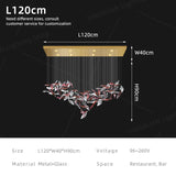 Hanging Ceiling Chandeliers Living Room Restaurant Chandeliers Lighting Kitchen Island Glass Pendant Light Dining Table Fixtures
