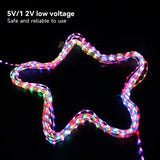 Ktrlight 12V 4pin WS2811 Data/GND/Return Black and transparent addressable Christmas Lights Addressable WS2812B RGBIC Seed Pixel