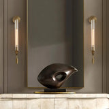 Modern Glass Wall Sconce - Elegant LED Bedside Lamp for Bedroom & Hotel