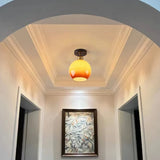 Home Lighting Walnut Copper LED Ceiling Light Corridor Living Room Light Interior Decoration Modern Ceiling Light Fixtures