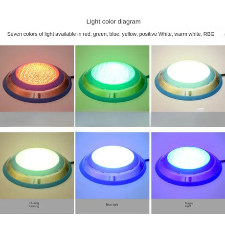 LED Swimming Pool Lamp AC 12V Stainless Steel Water Proof 15W 25W 35W 45W Warm/Cold Light Underwater Remote Control RGB Lamps