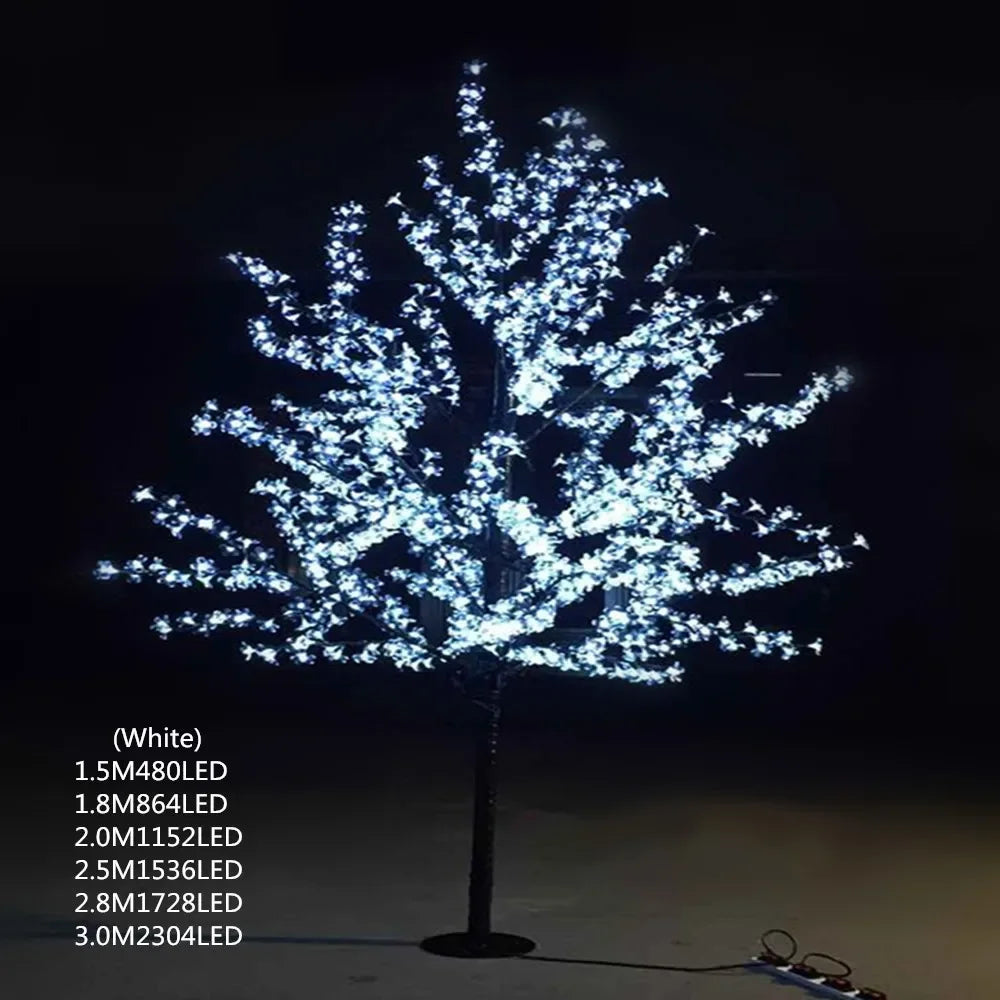 New 6.5ft Height Led Artificial Cherry Blossom Tree Light, Christmas Light, Outdoor Use, 110 V, 220v