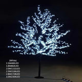 New 6.5ft Height Led Artificial Cherry Blossom Tree Light, Christmas Light, Outdoor Use, 110 V, 220v