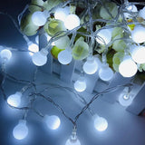2M 5M 10M LED Fairy String Cherry Balls Lights Battery USB 220V 110V Operated Wedding Christmas Garland Outdoor Room Decoration