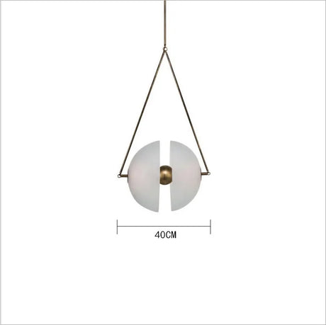 LED Milk White Glass Pendant Lamp Nordic Glass Ball Pendant Light Home Decors Restaurant Lighting Fixture Lamps for Living Room