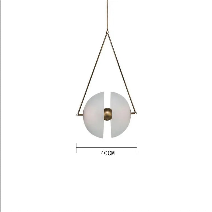 LED Milk White Glass Pendant Lamp Nordic Glass Ball Pendant Light Home Decors Restaurant Lighting Fixture Lamps for Living Room