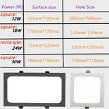 1 panel embedded LED downlight 12W 18W 24w square LED spotlight LED ceiling light AC185V-260V
