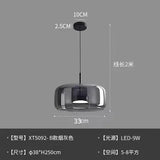 Zhongshan glass lighting fixtures Nordic modern minimalist  bar counter restaurant chandelier living room art designer iron