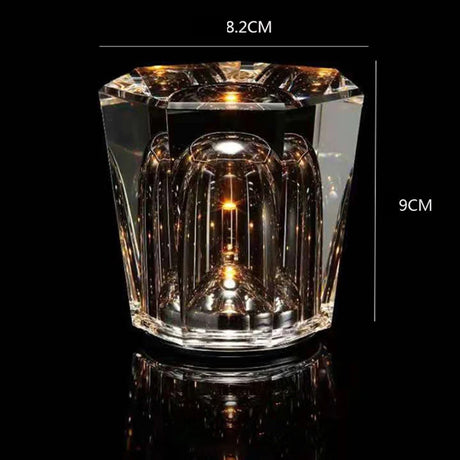 New crystal lamp creative diamond LED rechargeable table lamp bar table lamp atmosphere bedroom bedside atmosphere lamp