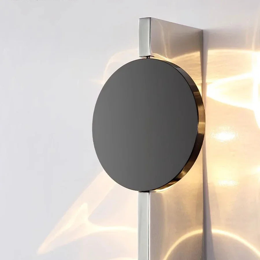 Minimalist LED Wall Sconce Creative Art Ripple Wall Lamp Bedroom Bedside Background Aisle Porch Corridor Atmosphere Wall Light