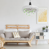 30W Ceiling Fan With Integrated Lights E27 Remote Ceiling Lighting Bedroom Living Room Switch Control Home Lamps AC85V-265V