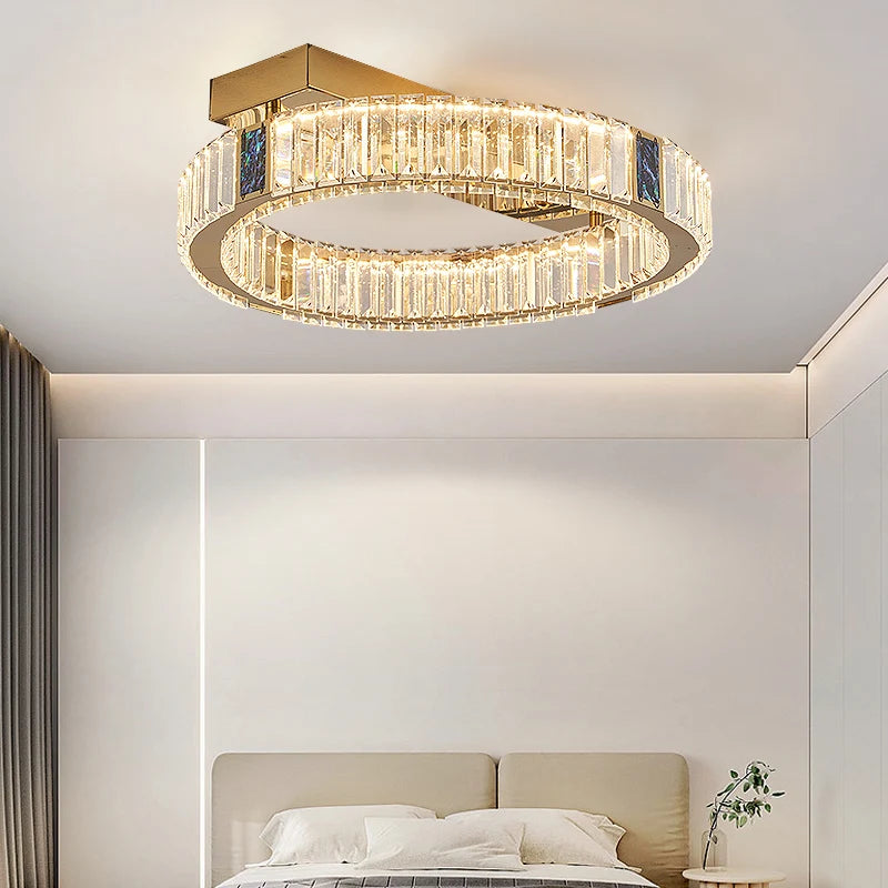home decorationPendant lights, luxury crystal living room chandelier, bedroom Pendant lamp, ceiling light, indoor lighting