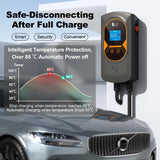 EVSE Wallbox Type2 Cable 32A 7.6KW EV Car Charger 11KW 22KW 3 Phase Charging Station APP RFID Cards Control for Electric Vehicle