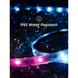 LED Strip Lights Waterproof, 32.8ft Smart LED Outdoor Lights, Halloween RGBIC Color Changing Outdoor Lights