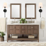 Modern American Wall Lamp for Bathroom Mirror Light Bedroom Room Decor Corridor Cloth shade Sconce 100V-220V Hard wired