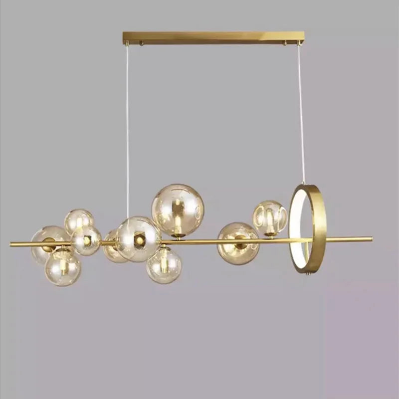 Modern Glass Bubbles Led Pendant Lights for Table Dining Room Kitchen Bar Chandeliers Lamps Home Decor Lusters Lighting Fixture