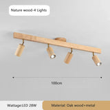2026 Nordic Walnut Wood Ceiling Chandelier For Living Room Dining Room Aisle Entrance Corridor Lamps With Spotlights For Wall Pi