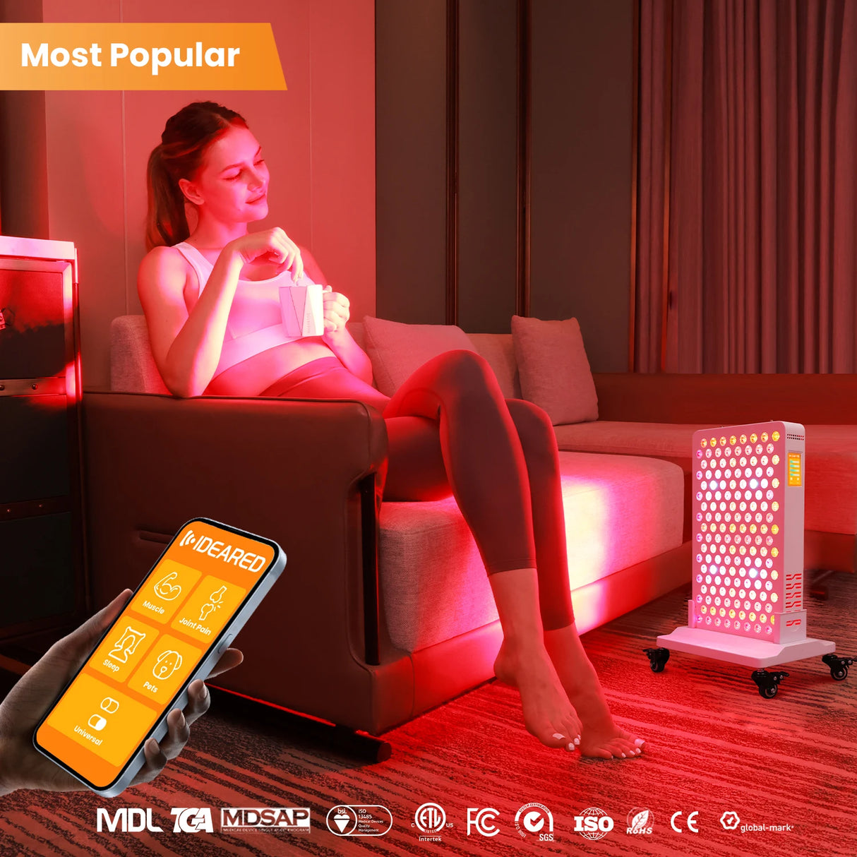 Red Light Therapy RLPRO200MAX Physical Therapy Full Body 480,590,630,660, 670, 810, 830, 850,1060 Red Light Therapy Panel