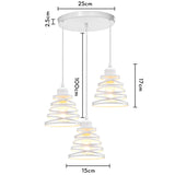 Vintage Pendant Lamp Iron Frame Ceiling Lighting Paint Restaurant Teahouse Chandelier Indoor Wrought Metal Modern Pendant Lights
