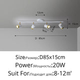 Corridor Led Chandelier With Spotlights Nordic Strip Ceiling Lamp For Living Room Bedroom Balcony Home Decors Lighting Fixtures