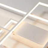 Smart Home Alexa Rectangle Aluminum Modern Led Ceiling Lights For Living Room Bedroom 85-265V White/Black Ceiling Lamp Fixtures