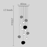 Modern Stair chandelier Pendant lights indoor lighting Ceiling lamp hanging light led Chandeliers for living room indoor lightin