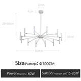 Minimalist G9 LED Ceiling Chandelier Light Fixture (110V-220V) - Modern Interior Decor Pendant Lamp for Living Room, Dining Room & Home
