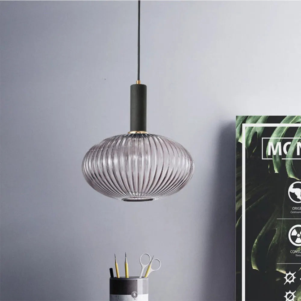 Nordic Retro restaurant colorful Glass pendant lights Creative living room Lamp Simple bedside lamp LED E27 light