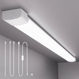 Plug In Ceiling Light 4Ft Linkable 36W 5000K Led Shop Lights For Workshop Garage, Plug In Light With No/Off Switch, 4500Lm Tube