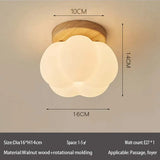 Home Lighting Walnut Copper LED Ceiling Light Corridor Living Room Light Interior Decoration Modern Ceiling Light Fixtures
