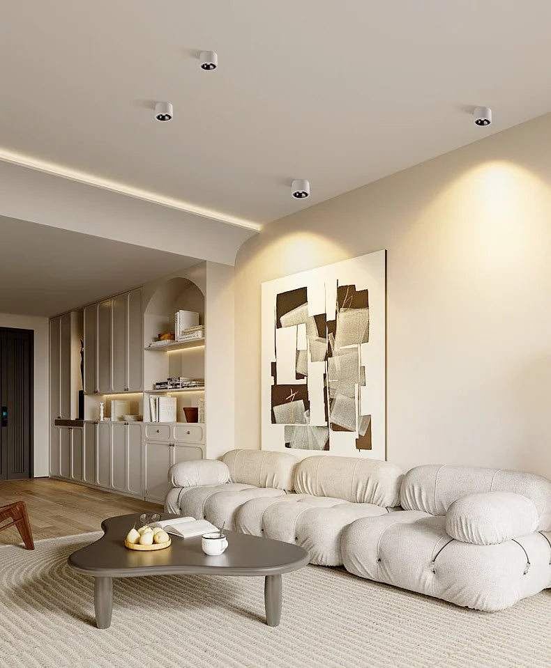 Adjustable Angle ultra-thin round downlight anti-glare household ceiling light LED spot light living room bedroom lighting5W7W9W