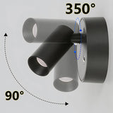 4-Pack Magnetic LED Wall & Table Lamp - Touch Dimmable 3-Color 350° Rotatable Night Light
